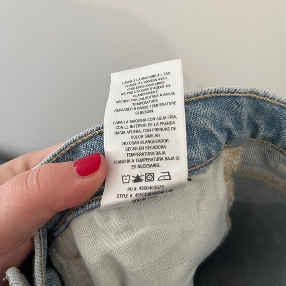 FAVORITE DAUGHTER NWT Jordie High Waist Distressed Straight Leg Jeans Size 24 - Picture 4 of 13